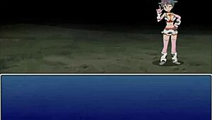 Hentai game features Japanese prostitute with big tits and big cock