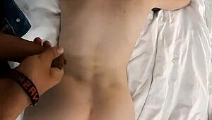 romantic massage with oiled tits