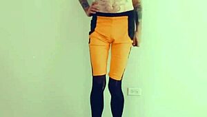 Feminized Performer In Stockings And Heels