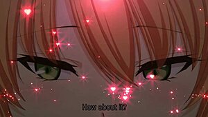 lesbian teen sucking big tits in hentai college