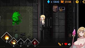 sally's virgin pussy gets creampied from behind by demon lord