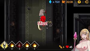 sally's virgin pussy gets creampied from behind by demon lord