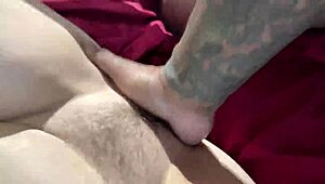 i love when he finger fucks my pink pussy in this interracial amateur couple scene 😍💦