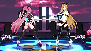 3D Animated Hentai Blowjob with Big Boobs