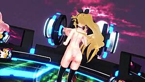 3D Animated Hentai Blowjob with Big Boobs