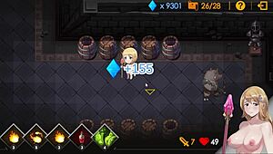 sally's virgin pussy gets creampied from behind by demon lord