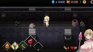 sally's virgin pussy gets creampied from behind by demon lord