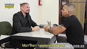 i just fodi meu chefe for a raise, man... couldn't resist his brazilian cock bareback, ya know?