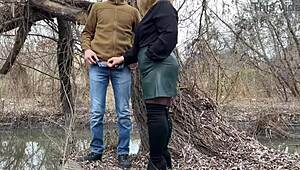 squeezing my stepmother-in-law's fat ass in leather before outdoor pee help