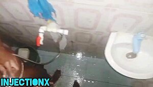 Passionate Deepthroat and Doggystyle After Shower