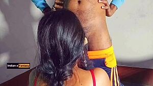 Wow, FUCKED the bhabhi with great boobs STANDING and SUCKED the dick!