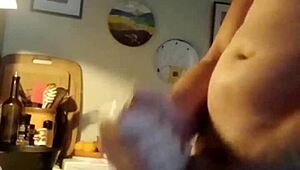 exploring my orgasm in the kitchen masturbation