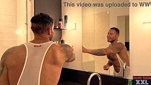 Three Guys Stumble into a Wild Bareback Session. Deepthroat Action Unfolds with XXL Surprises.