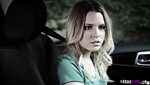 Aubrey Sinclair Blows Driver's Thick Cock