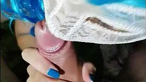 tiktoker latina sucks monster cock