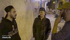 Guilherme Kaduzinho Asks Guys for Cigarette, Gets Big Cock.