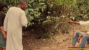 bbw gets wild with african native doctor in bush missionary