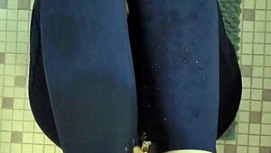 Horny teen 18+ discovers her first golden shower experience