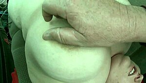 chubby brandy’s fat tits get tickled n played with, oops