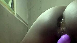 Amateur Teen Uses Huge Vibrator On Her Pussy Until She Squirts.