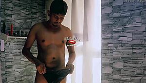 BLACK MENS THONG TRY ON HAUL WITH BIG DICK DON