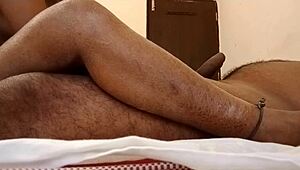 indian village teacher with boyfriend outside