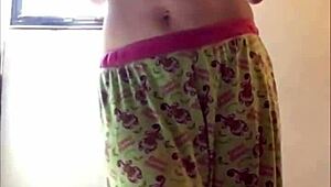 teasing with my chubby natural tits and curvy ass outdoors