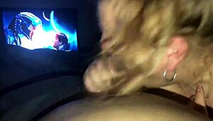 Watch me suck that big black cock up close in pov