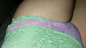 Latina amateur touches herself happily