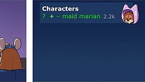 Ankha Maid Marian and Gadget Searching the Web