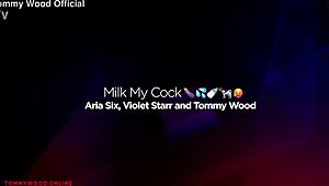 The goddess aria six and violet starr milk orgy!