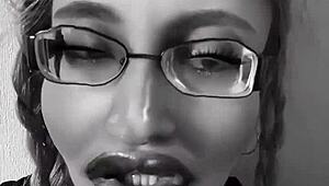 Obedient Love Addicted to Goddess in Glasses for Instructions