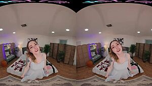Blonde beauty Ailee Anne's intimate POV playtime