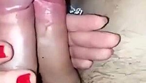 Russian Wife Takes Double Penetration in Slutty MMF Blowjob Threesome Action