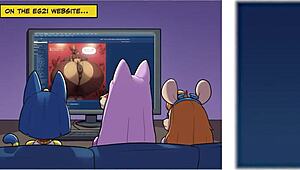 Ankha Maid Marian and Gadget Searching the Web