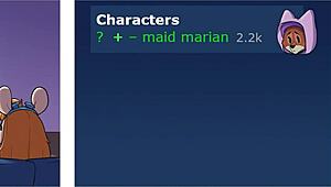 Ankha Maid Marian and Gadget Searching the Web