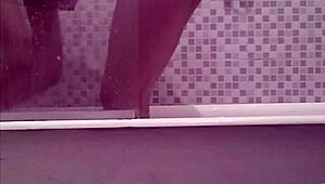 watching my sister take a bath quietly