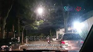 Stranger biker's unprotected anal sex with cuckold husband present