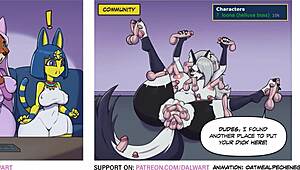 Ankha Maid Marian and Gadget Searching the Web