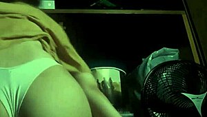 Horny Asian Teen Masturbating Pussy Hard in Hidden Bathroom