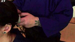 Hey, watch me spank Pat Foster with toys!