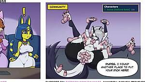 Ankha Maid Marian and Gadget Searching the Web