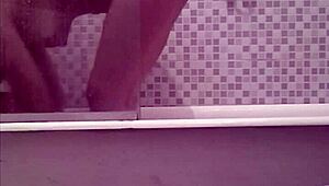 watching my sister take a bath quietly