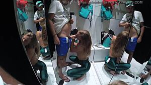 Real Casual Blowjob By Amateur Couple In Fitting Room - Sasha Bikeyeva