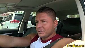 Amateur hetero man experiences intense gay blowjob and hardcore fucking