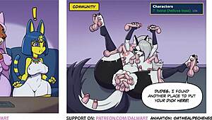 Ankha Maid Marian and Gadget Searching the Web