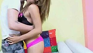 Stunning Amateur Shemale Hottie Strips Down with Desire