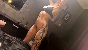 eden ivy gets surprise spit roasted in backstage group