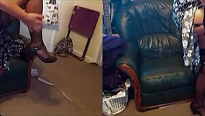 i watch bettie hayward's vintage striptease in 3d vr, her big natural tits and garter belt driving me wild.