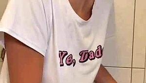 Passionate Blowjob And Intense Bathroom Quickie With Beautiful Teen Brunette In Doggystyle Pov Fuck